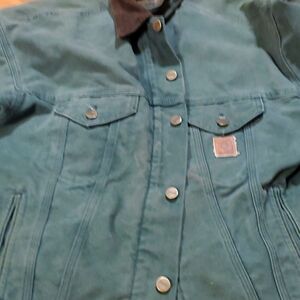 Vintage CARHARTT GREEN JACKET MADE IN USA
